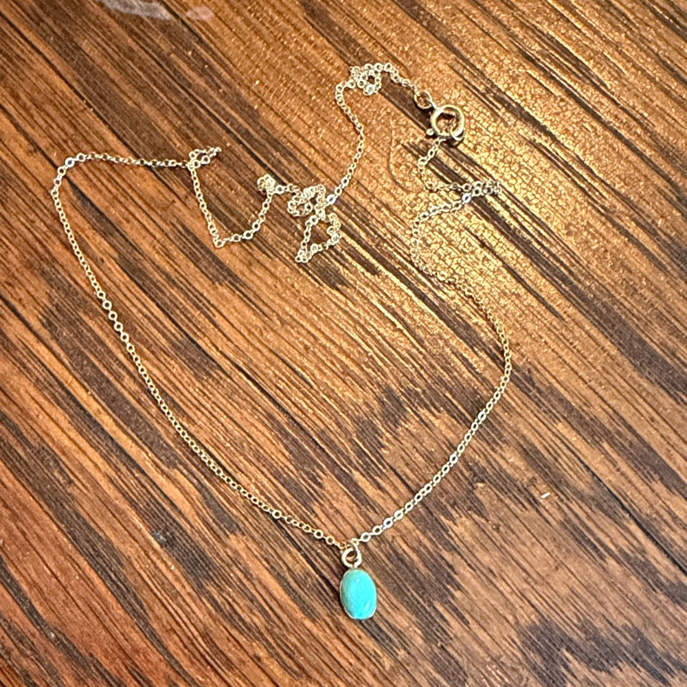 14k Gold-fill Turquoise Necklace